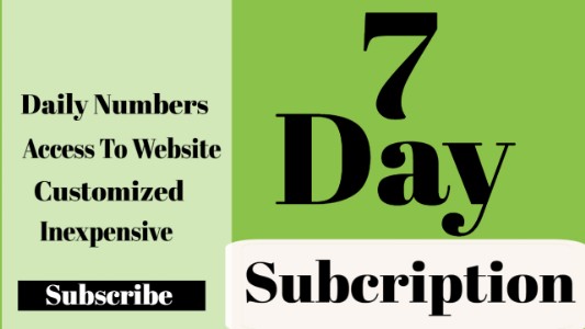 7 day subscription